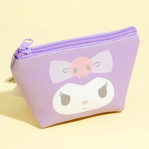 Sanrio Kuromi Skull Ribbon Mini Boat Pouch